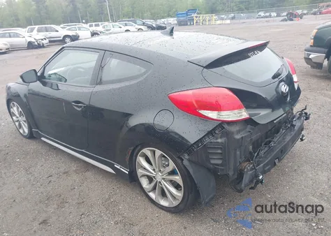 2013 Hyundai Veloster Turbo W/Blue z USA, uszkodzony, nr VIN KMHTC6AE1DU110308